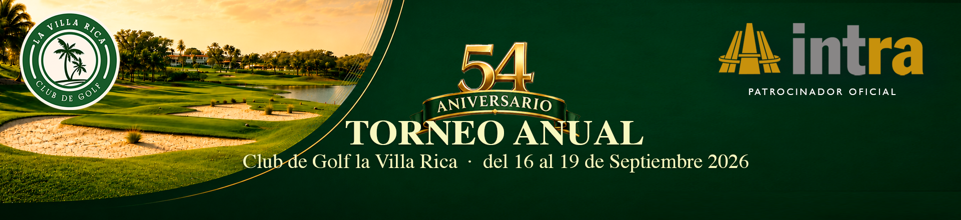 Banner de 54 TORNEO ANUAL CLUB DE GOLF LA VILLA RICA